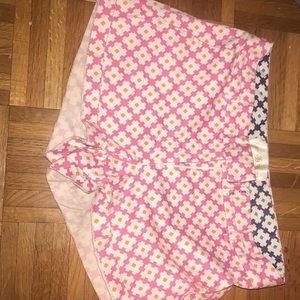 Pink patterned shorts